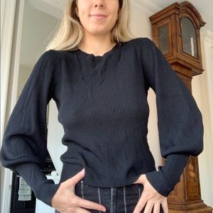Zara balloon sleeve blouse